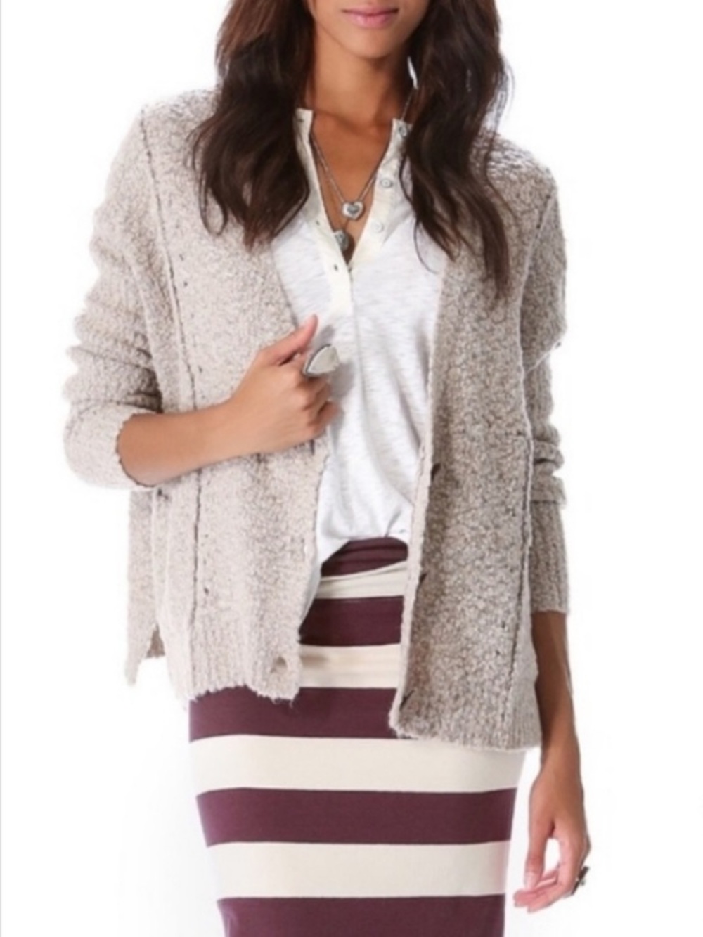 FREE PEOPLE Fall Friends Slouchy Oversize Cardigan Size Small